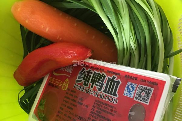 韭菜炒鸭血的做法图解2