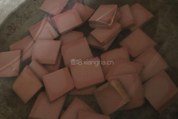 韭菜炒鸭血的做法图解4