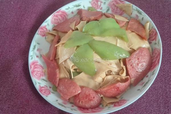 火腿尖椒干豆腐