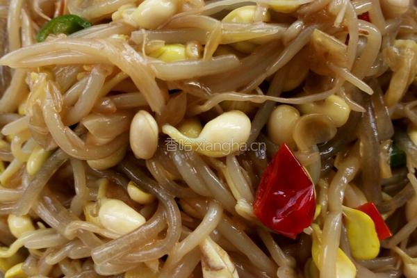 豆芽炖粉条的做法图解4