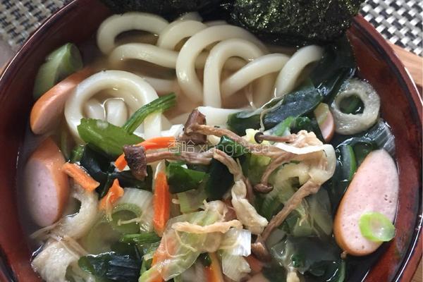 日系野菜乌冬面的做法图解9