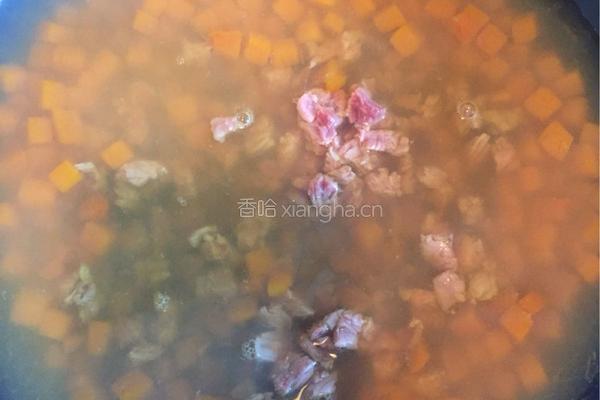 南瓜牛肉豆腐羹的做法图解7