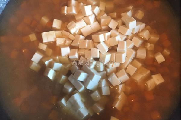 南瓜牛肉豆腐羹的做法图解8