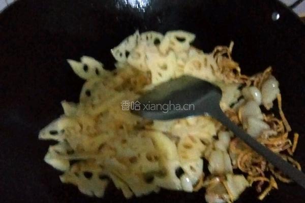 炒莲藕的做法图解5