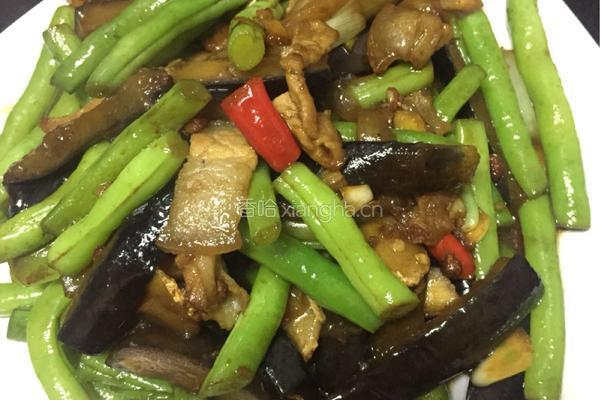 四季豆炒紫茄的做法图解12
