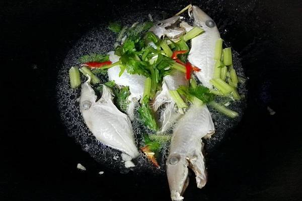 剥皮鱼煮芹菜的做法图解5