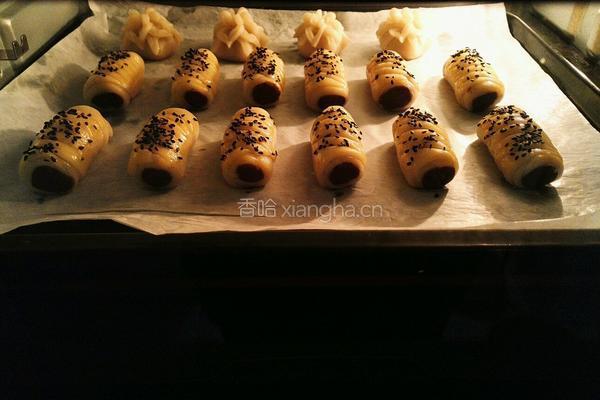 千层酥皮豆沙卷的做法图解19