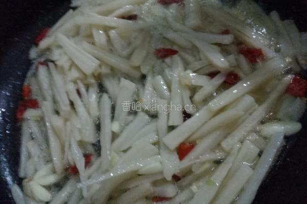 炒藕条的做法图解3
