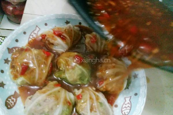 白菜包包的做法图解12