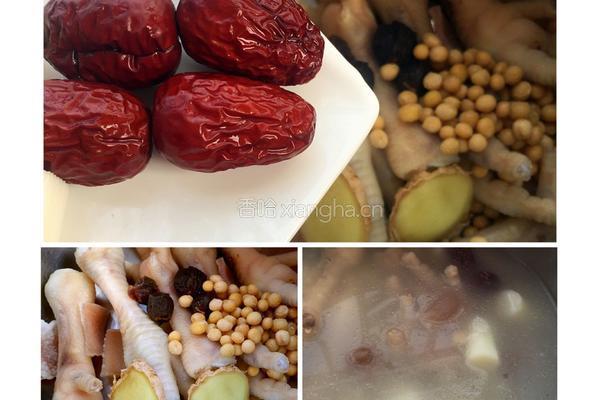 山药黄豆炖鸡爪的做法图解3