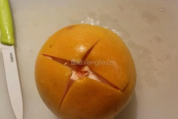 糖渍柚子皮丝的做法图解2