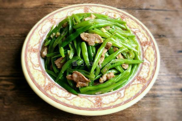 四季豆炒肉片的做法图解7