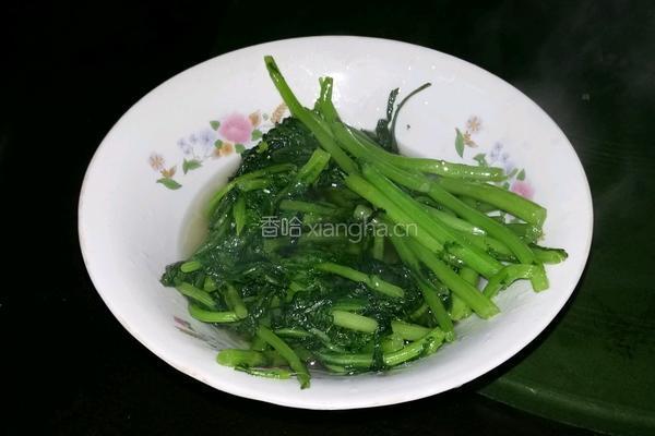 炒蓬蒿菜的做法图解6