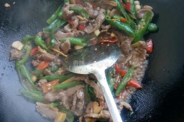 青椒炒牛肉的做法图解6