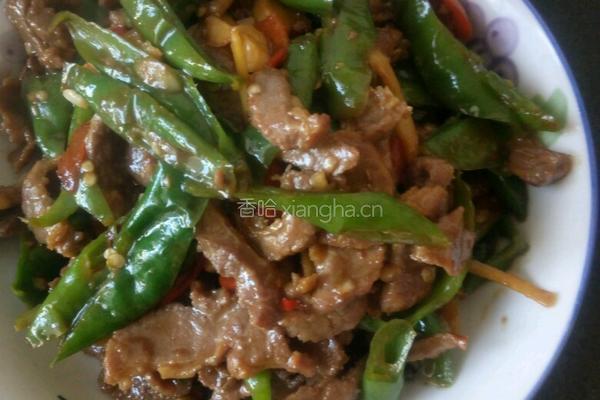 青椒炒牛肉的做法图解7