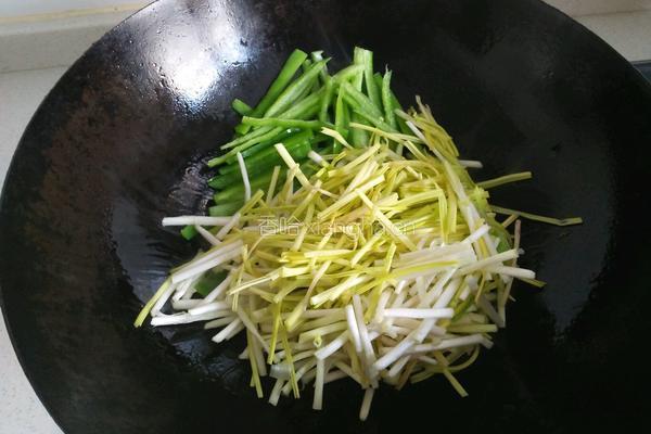 素炒韭黄的做法图解4