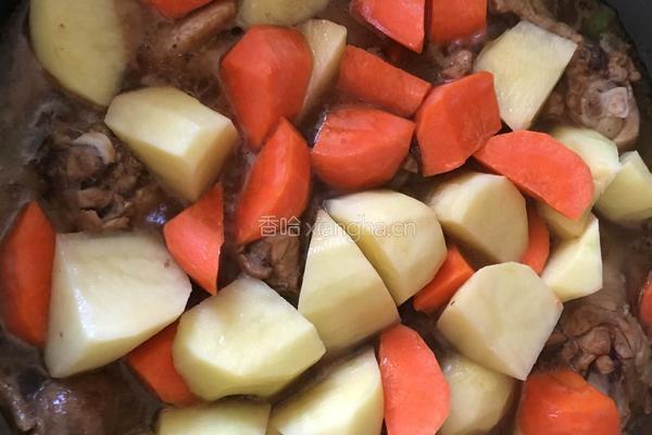 土豆萝卜炖鸡块儿的做法图解9