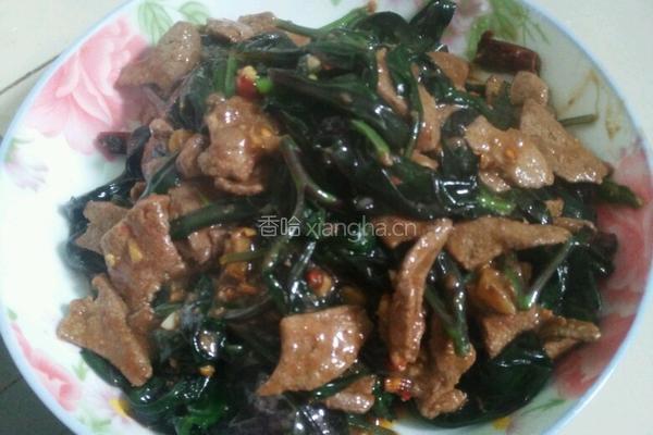 猪肝血皮菜的做法图解6