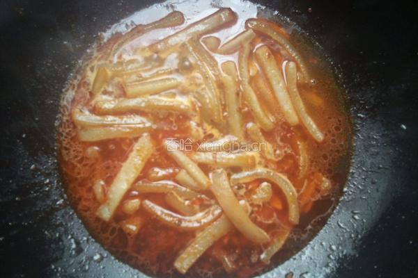 青椒炒肉皮的做法图解7