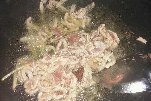 肉炒胡萝卜丝的做法图解5