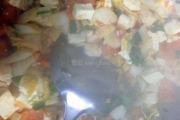 豆腐娃娃菜的做法图解9