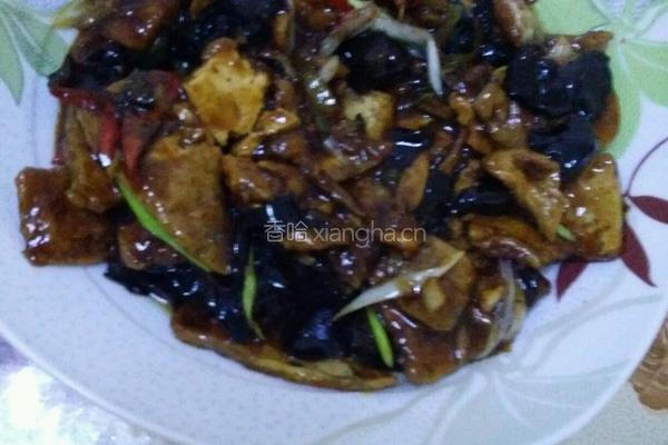 豆腐炒肉的做法图解5