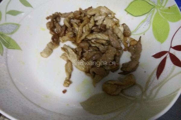 豆腐炒肉的做法图解2