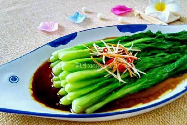 白灼小白菜的做法图解8