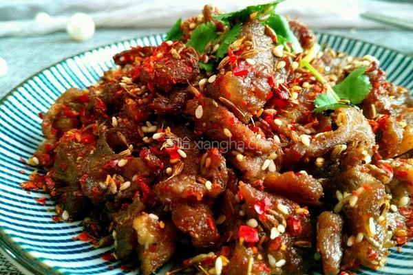 铁锅干巴孜然羊肉的做法图解14