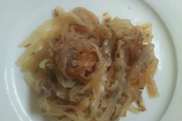 凉拌野生蜇皮的做法图解4