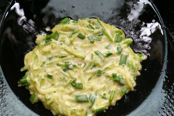 青萝卜丝鸡蛋饼的做法图解7
