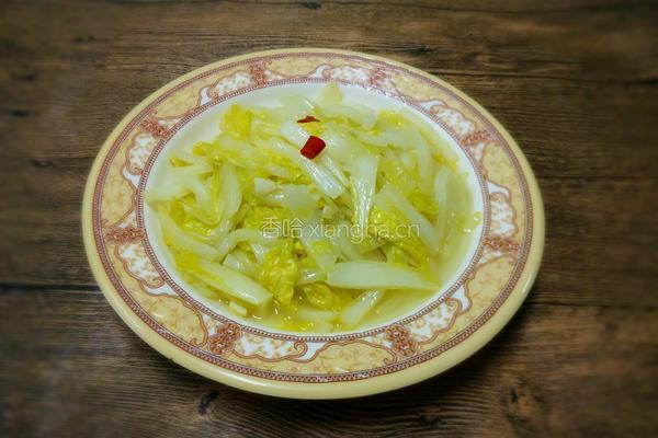 酸辣娃娃菜的做法图解6