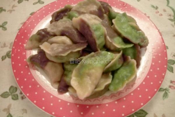 彩色饺子的做法图解18