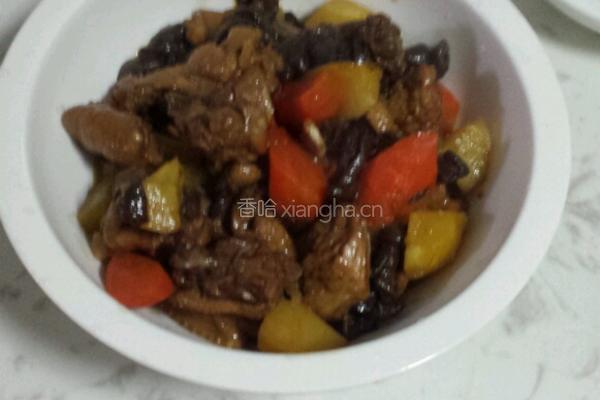 小鸡炖蘑菇的做法图解9