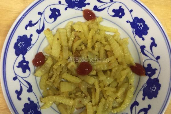 油炸狼牙土豆条的做法图解8