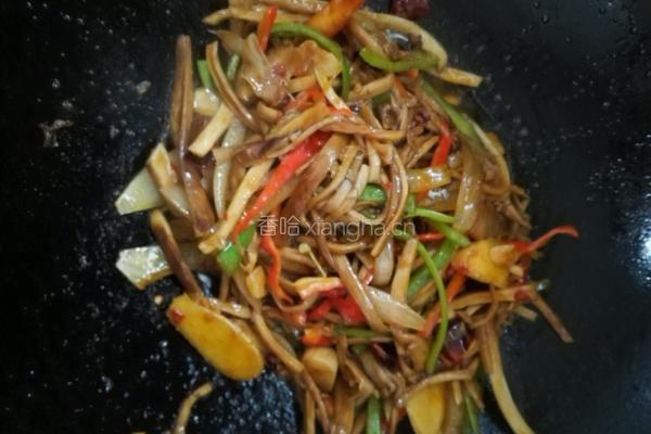 干锅茶树菇的做法图解8