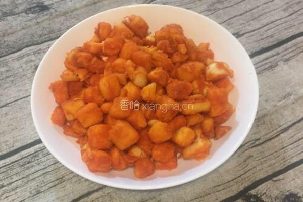 番茄酱馒头丁的做法图解7