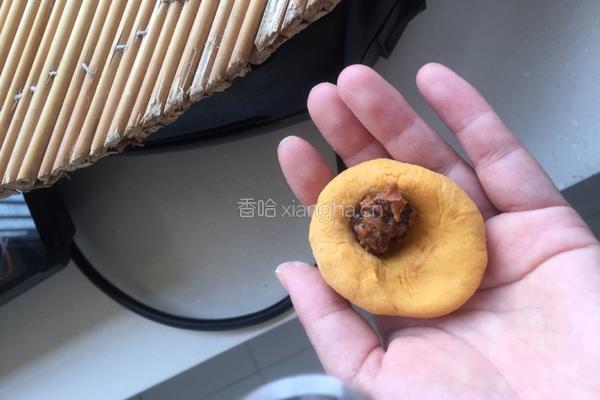 南瓜豆沙馒头的做法图解6