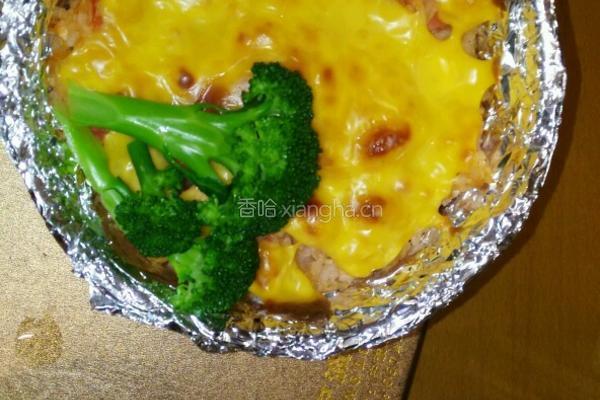 鸡肉番茄芝士焗饭