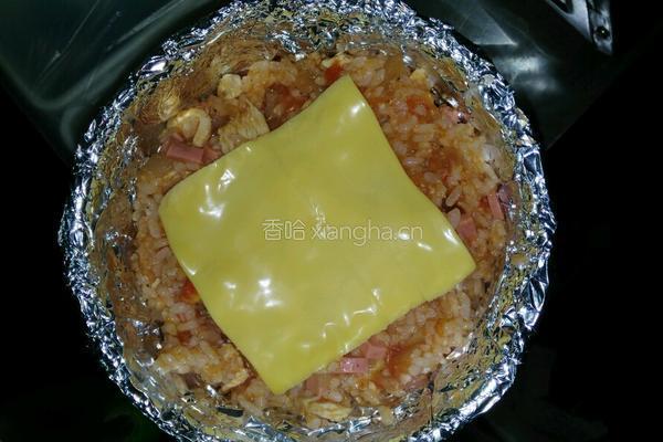 鸡肉番茄芝士焗饭的做法图解8