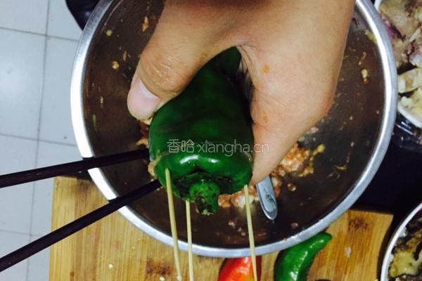 肉酿青椒的做法图解6