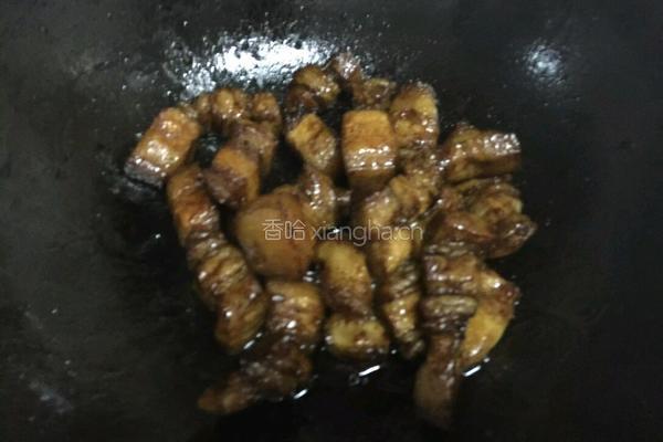 五花肉焖饭的做法图解5