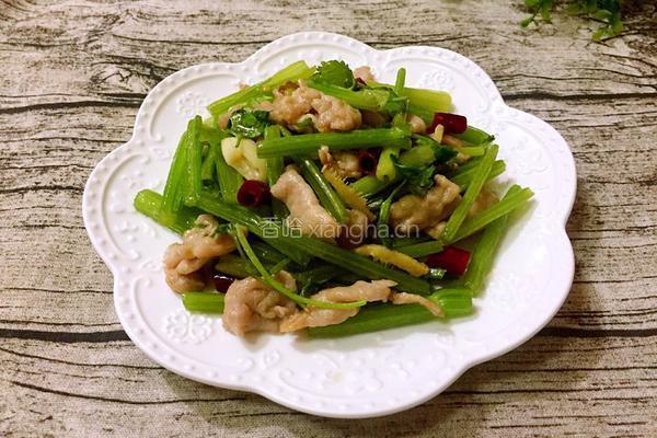 芹菜炒肉的做法图解8