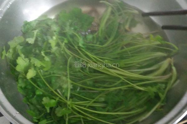 凉拌香菜的做法图解2