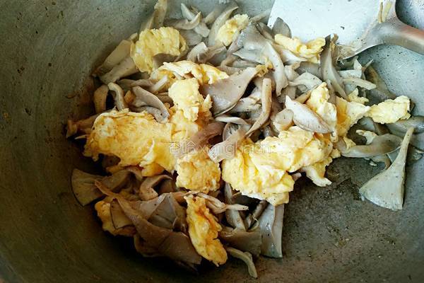 孜然平菇炒鸡蛋的做法图解12