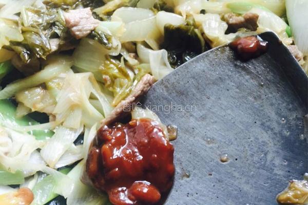 大葱酸菜炒肉丝的做法图解10