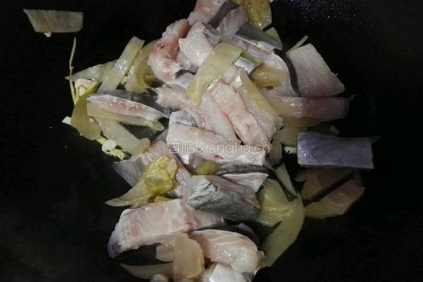 麻鱼煮咸菜的做法图解4