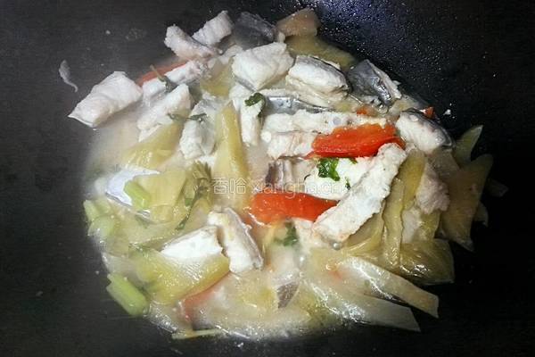 麻鱼煮咸菜的做法图解7