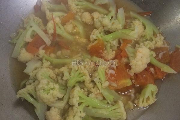 番茄烩花菜的做法图解8