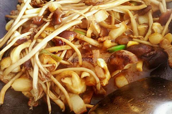 双菇烧肉的做法图解17